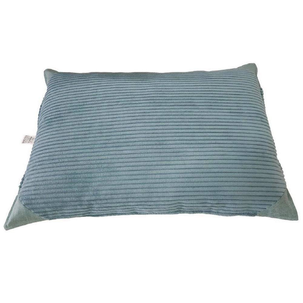 Cuscino sfoderabile per cani elegance velluto azzurro 110 cm