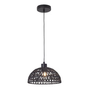 Lampada da terra a sospensione E27 nera 03_0010724