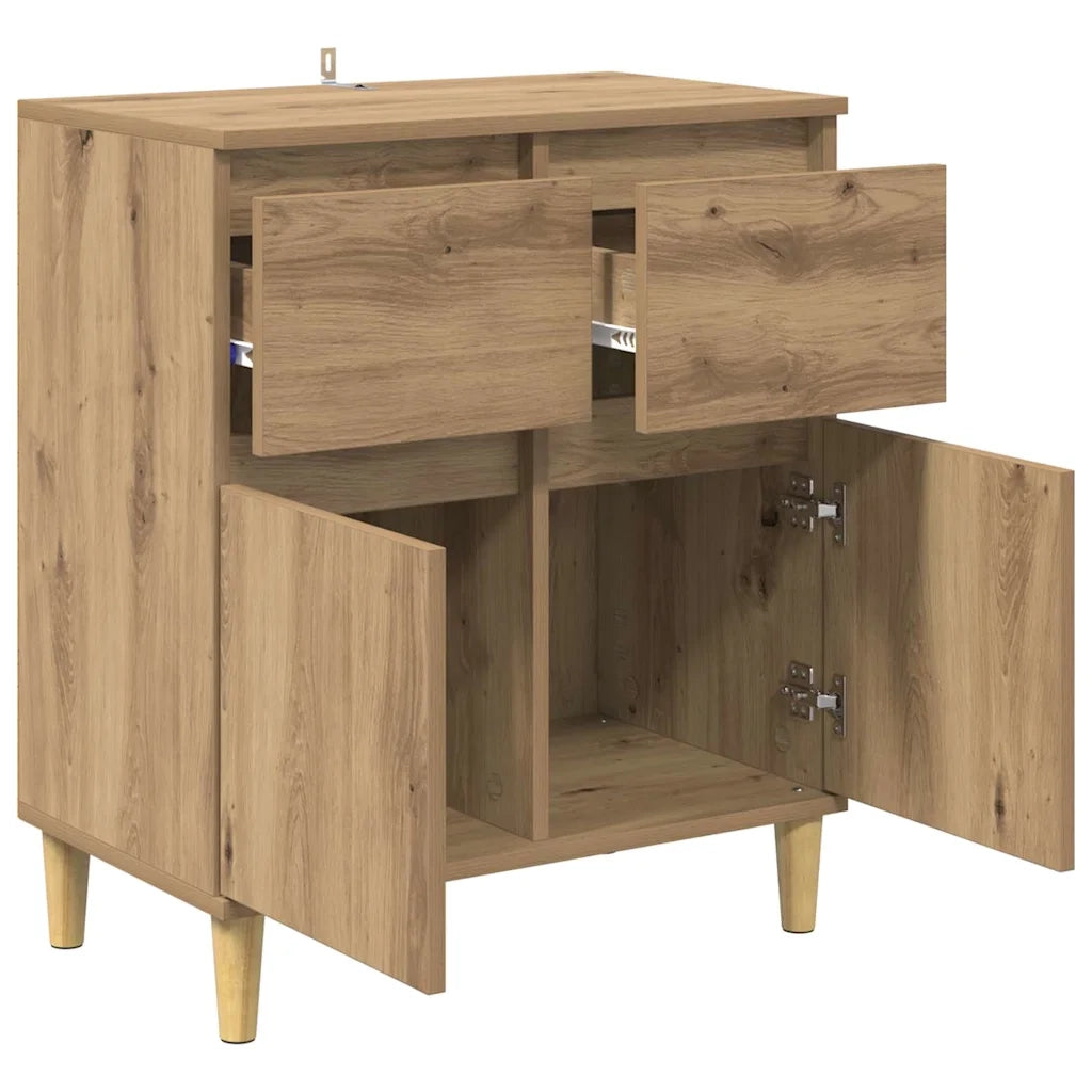 Credenza-Buffet-Armadio da cucina Rovere artigianale 60 x 35 x 70 cm Legno multistrato 861067