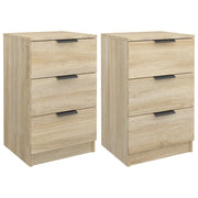 Set di 2 Comodini | Armadio da Notte | Mobiletto da notte Rovere Sonoma 40x36x65 cm