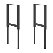 Telai per Banco da Lavoro 2 pz in Metallo 55x(69-95,5) cm Neri CFW4067397