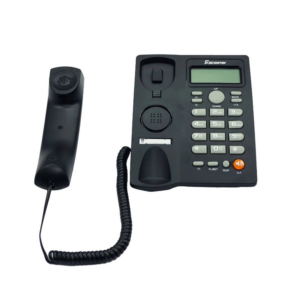 Trade Shop - Telefono Fisso Con Cavo Da Scrivania Funzione Di Richiamata Ufficio Casa Q-dh389 -