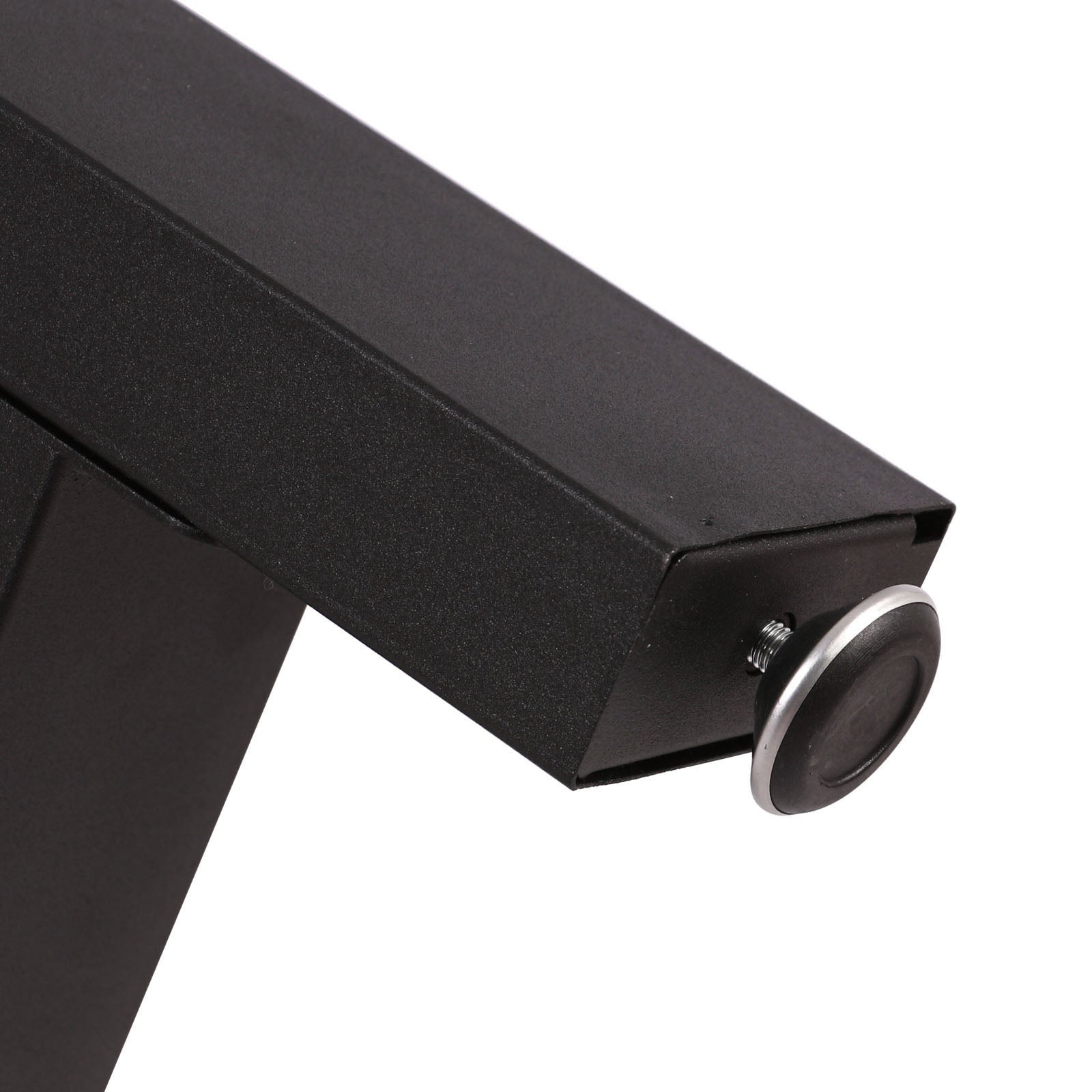 Base per tavolo 60x72 cm verniciatura a polvere in nero Gambe quadrate tavolino