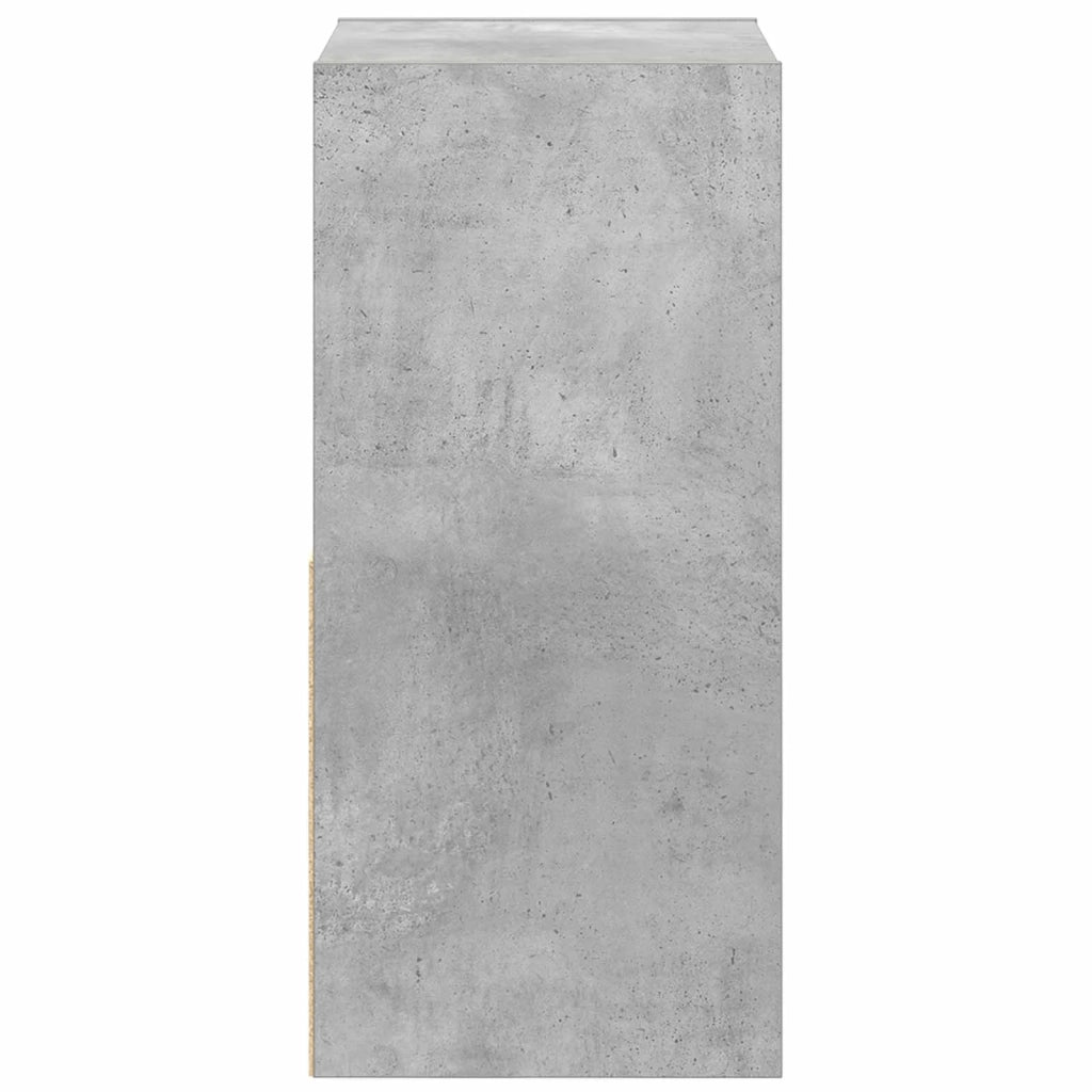 Comodino Grigio cemento 35 x 32 x 68,5 cm Legno multistrato 8000634