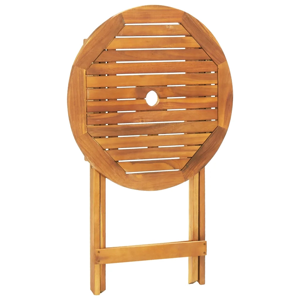 Set da Bistrot 3 pz | Set Salotto da Giardino Grigio in Polyrattan e Legno Massello
