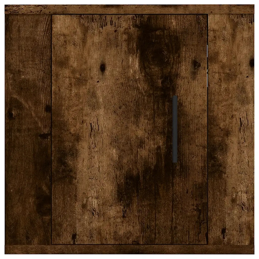 Mobile Porta TV a Parete Rovere Fumo 40x34,5x40 cm