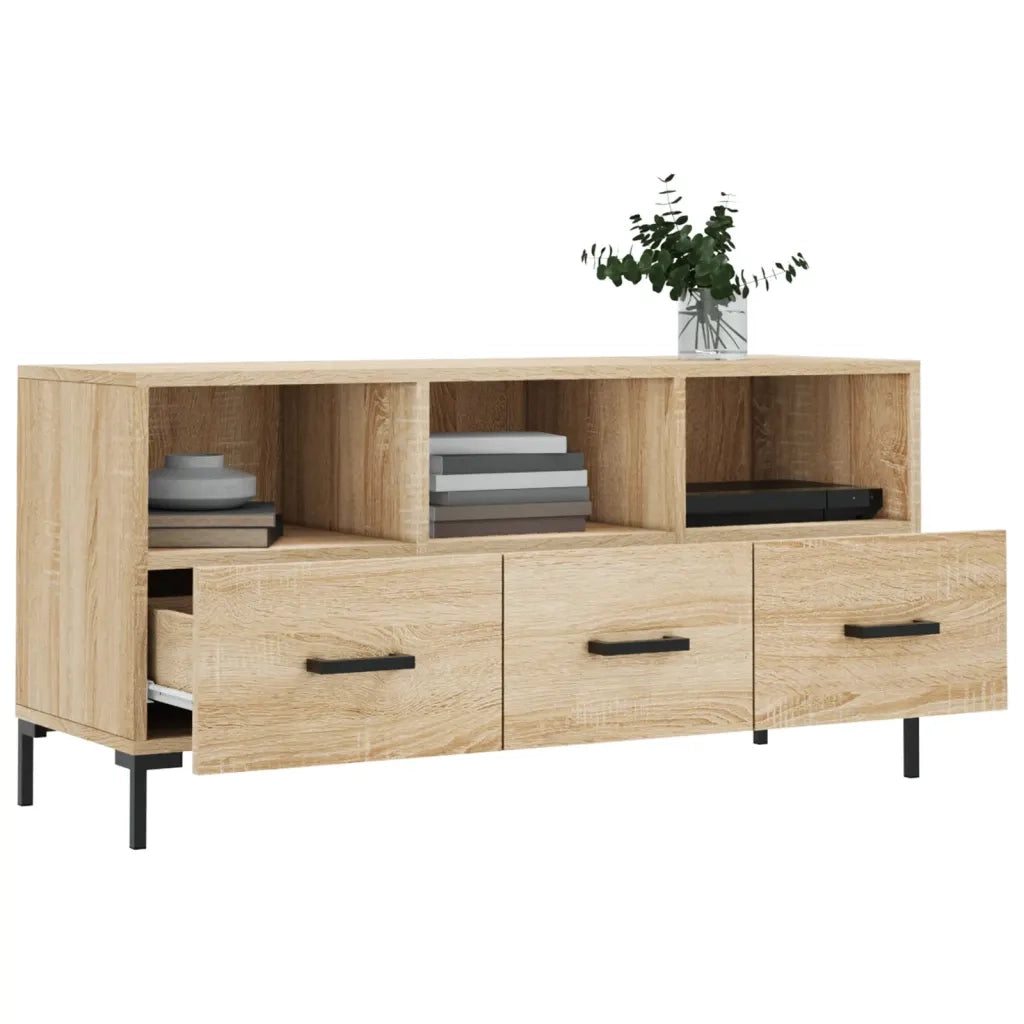 Mobile Porta TV Rovere Sonoma 102x36x50 cm in Legno Multistrato 829039