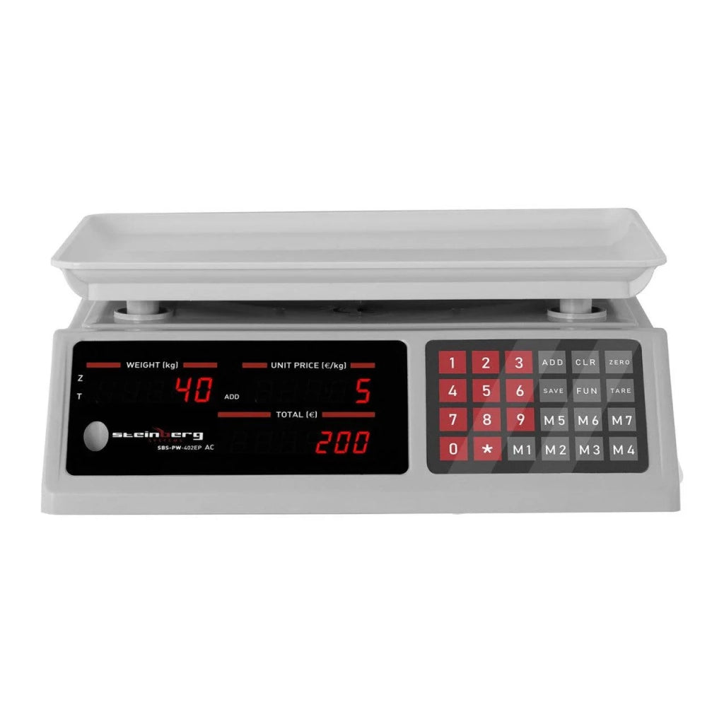 Bilancia per calcolo del prezzo - 40 kg / 2 g - 33,7 x 23,1 x 0,6 cm 14_0000065
