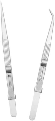 Set di punte precise - Punte a punta fine - Acciaio inossidabile - Progettazione ergonomico - Ideale per gioielli - 2 parti