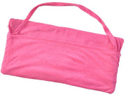 Doppio asciugamano per sdraio, asciugamano per sdraio con taselli, asciugamano per sdraio con chiusura a righello, adatto per mare, solarium, terrazzo, giardino, piscina e patio, Rosso scuro, 73*210CM