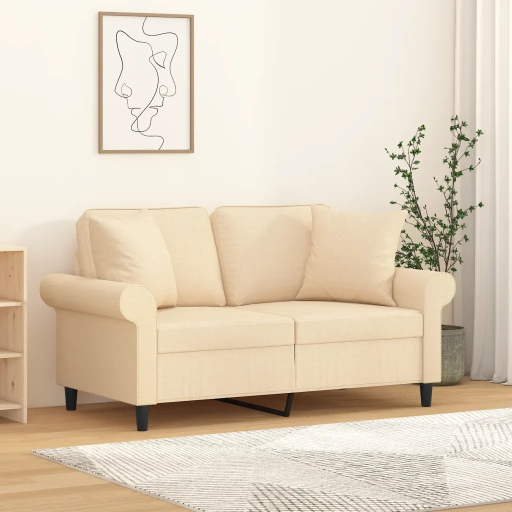 Cuscini Decorativi 2 pz Crema 40x40 cm in Tessuto CFW8882739