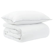 Set di Piumoni 2 pz 140 x 200 cm Inverno Bambù Bianco 3431577