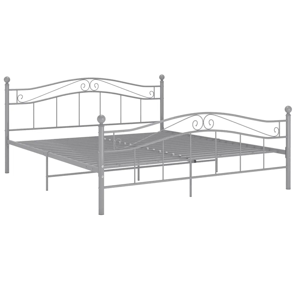 Giroletto Grigio in Metallo 160x200 cm 325002