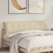 Cuscino per Schiena Crema 200 x 50 cm Tessuto in Microfibra