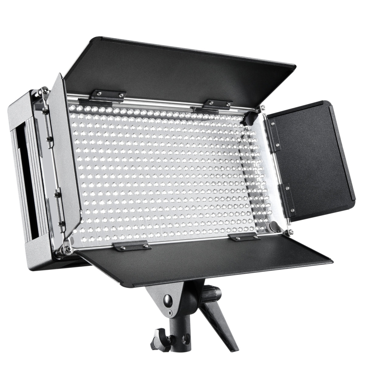 Luce a pannello LED 500 per fotografia con stativo per luci, Faro fotografico dimmerabile con display LCD e touchscreen, per foto e video professionali
