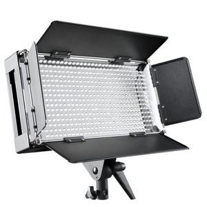 Luce a pannello LED 500 per fotografia con stativo per luci, Faro fotografico dimmerabile con display LCD e touchscreen, per foto e video professionali
