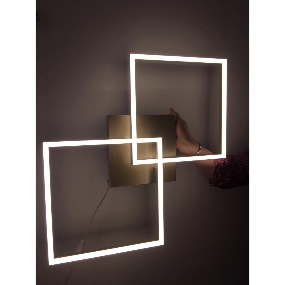 Plafoniera BARD a led moderna 52W Oro Opaco 3394-65-225 Fabas Luce