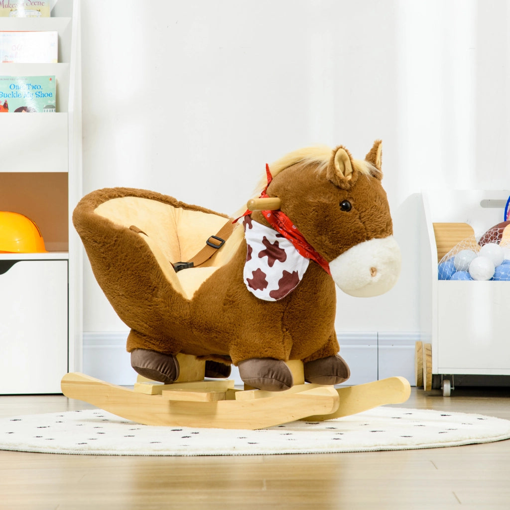 Cavallo Dondolo Bambini con Sicurezza ¨C zephmum ¨C 60x33x50 cm