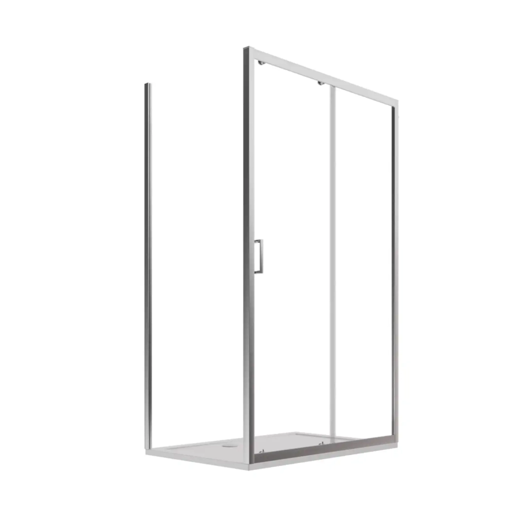 Box doccia 90x130 cm scorrevole vetro temperato 6mm trasparente h190 | Lipari