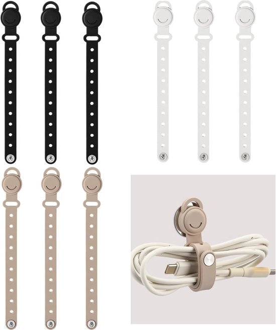 9 pacchi di cavi magnetici con cavi e sostegni - organizzatori di cavi - cavi e cavi riciclabili - clip multifunzionali per organizzare cavi - organizzatore di cavi regolabile - per smartphone, caricabatterie, auricolari, casa, ufficio, viaggio