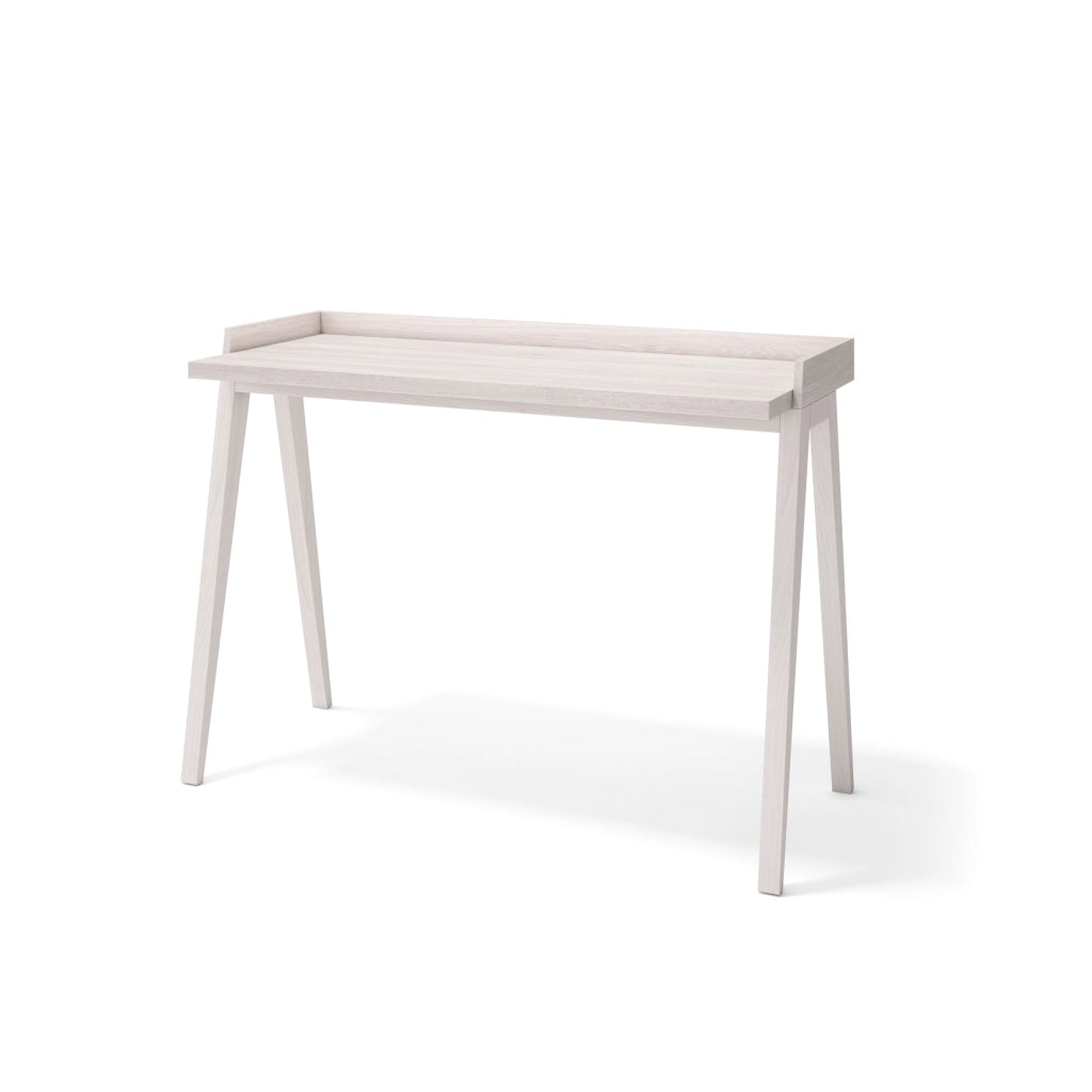 Scrivania Herdasa bianco gambe faggio 81x111x50cm