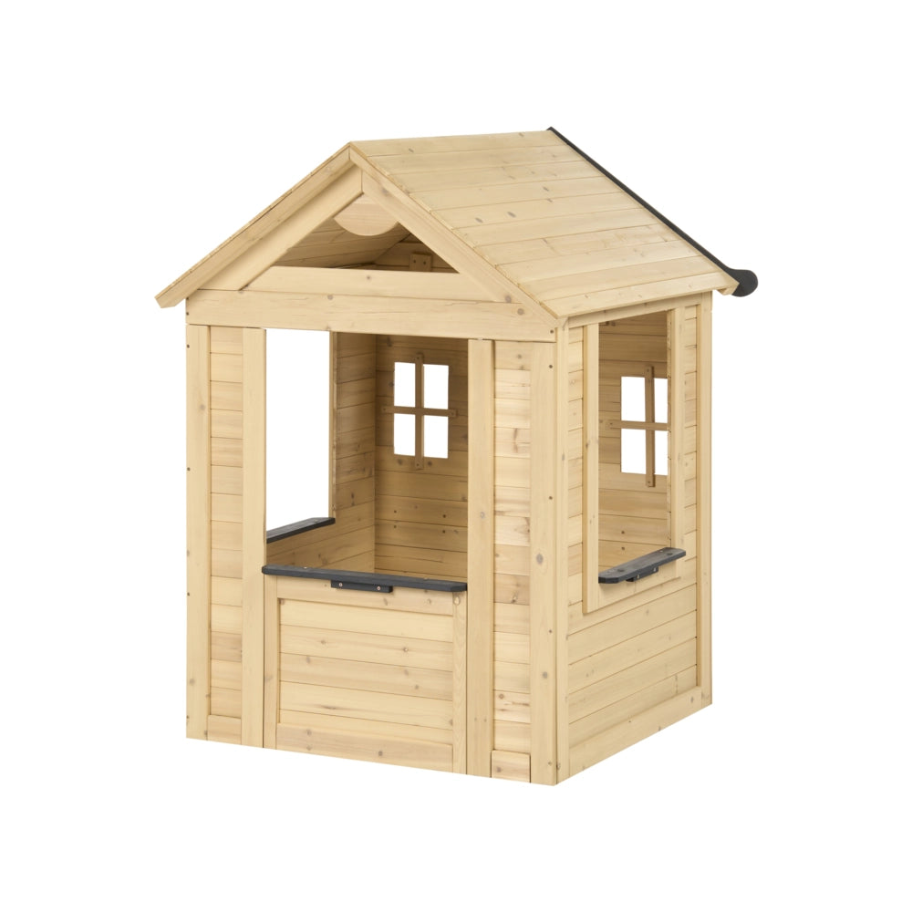 Casetta da giardino per bambini Casa in legno marrone chiaro casetta per bambini