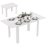 Tavolo da pranzo allungabile ¨C Zephmum ¨C MDF bianco 120-160x70 cm