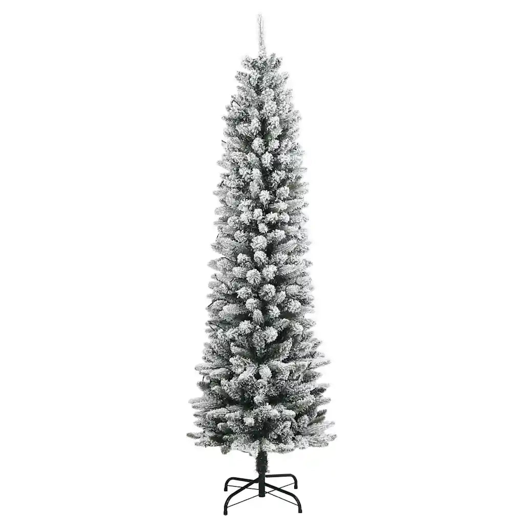 Albero di Natale | Decorazioni natalizie Artificiale con 300 LED e Neve Floccata 180 cm
