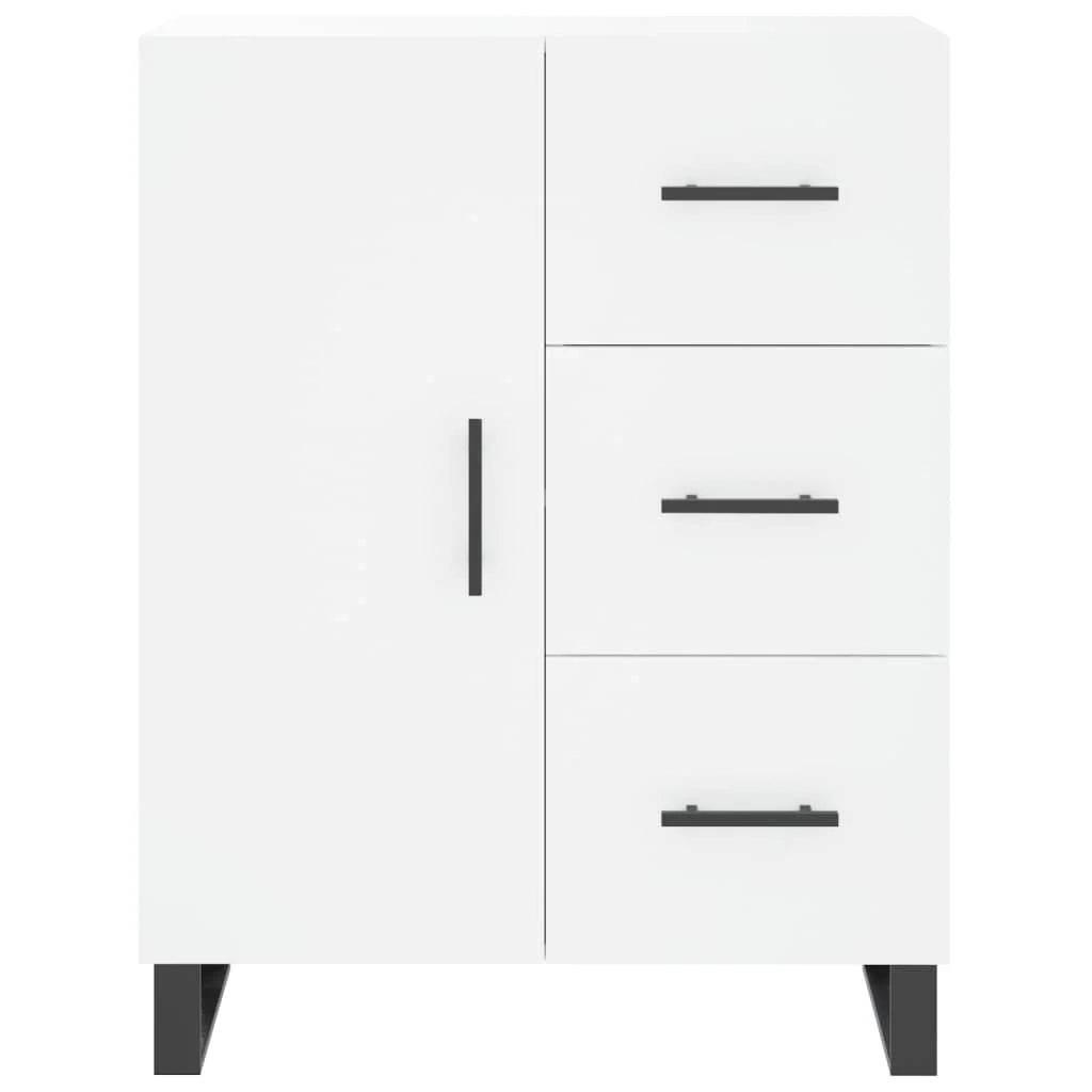 Buffet credenza cassettiera armadio mobile contenitore organizer cucina soggiorno salotto alto 69,5 x 34 x 180 cm legno ingegnerizzato bianco 02_0032686