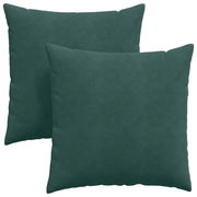 Cuscini da Divano 2 pz | Cuscini per sedie Verde Scuro 60 x 60 cm Tessuto in Cords