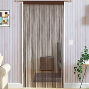 Tende a corda - Tenda a volo per decorazione di finestre - 1 pezzo - Caffellatte - 90 x 200 cm