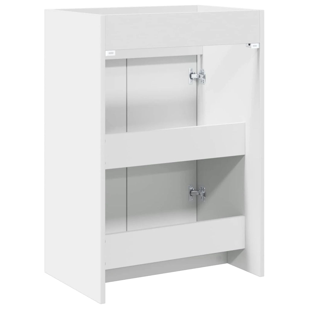 Mobiletto da Bagno Sotto Lavabo Bianco 56 x 37,5 x 81 cm