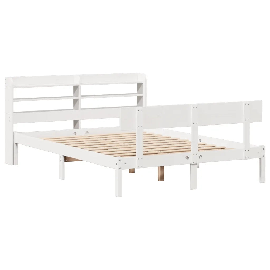 Letto senza Materasso Bianco 140x200 cm Legno Massello di Pino 3306620