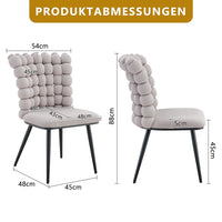 Set 2 sedie da pranzo - Xylo - velluto grigio chiaro gambe nere