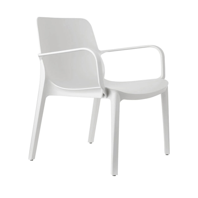 SET 2 SEDIE GINEVRA LOUNGE TECNOPOLIMERO MADE IN ITALY SCAB DESIGN - Lino 11