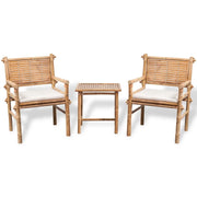 Set da Bistrot 3 pz con Cuscini in BambÃ¹ cod mxl 44253