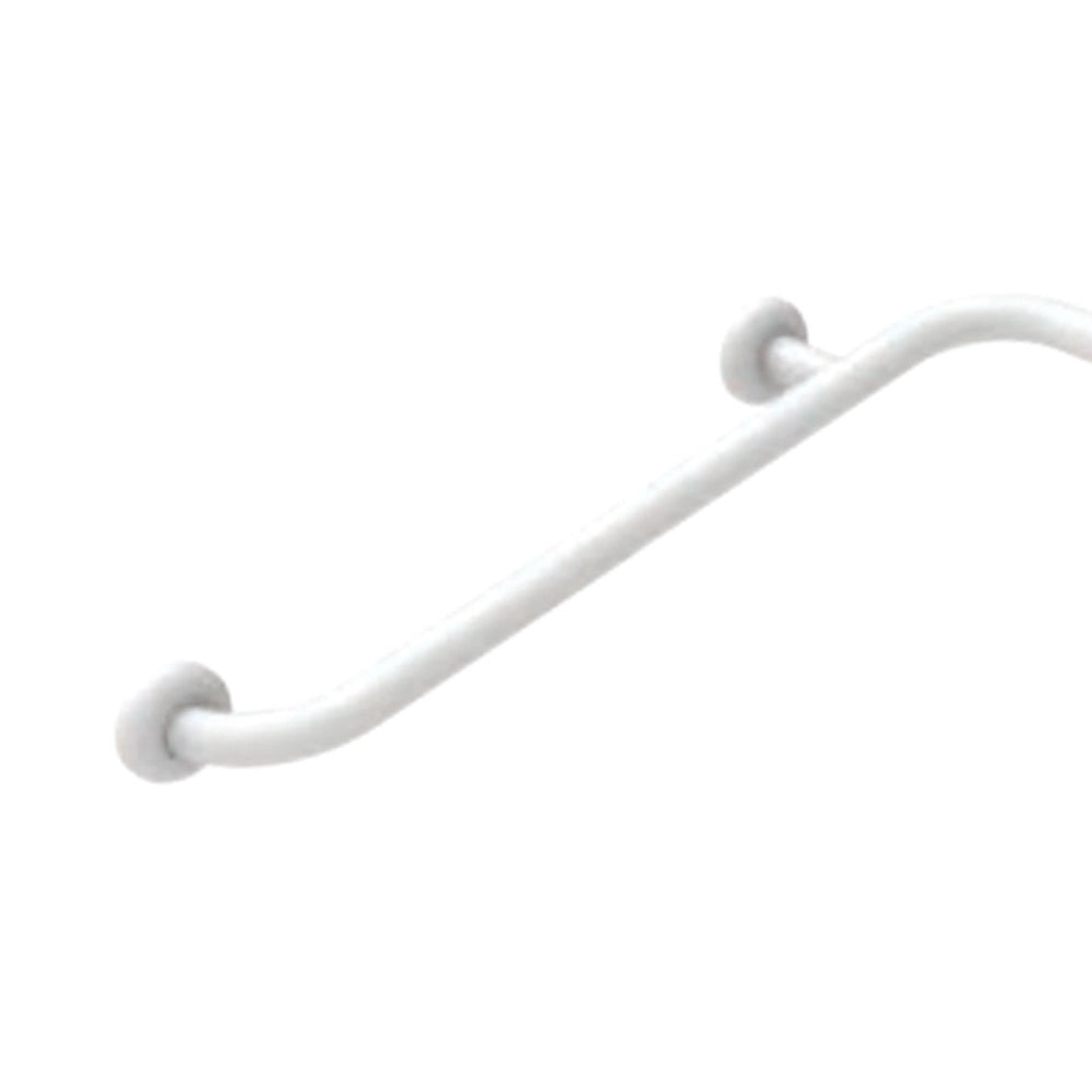 Angolare di sicurezza da cm 70x70 in acciaio rivestito in nylon bianco