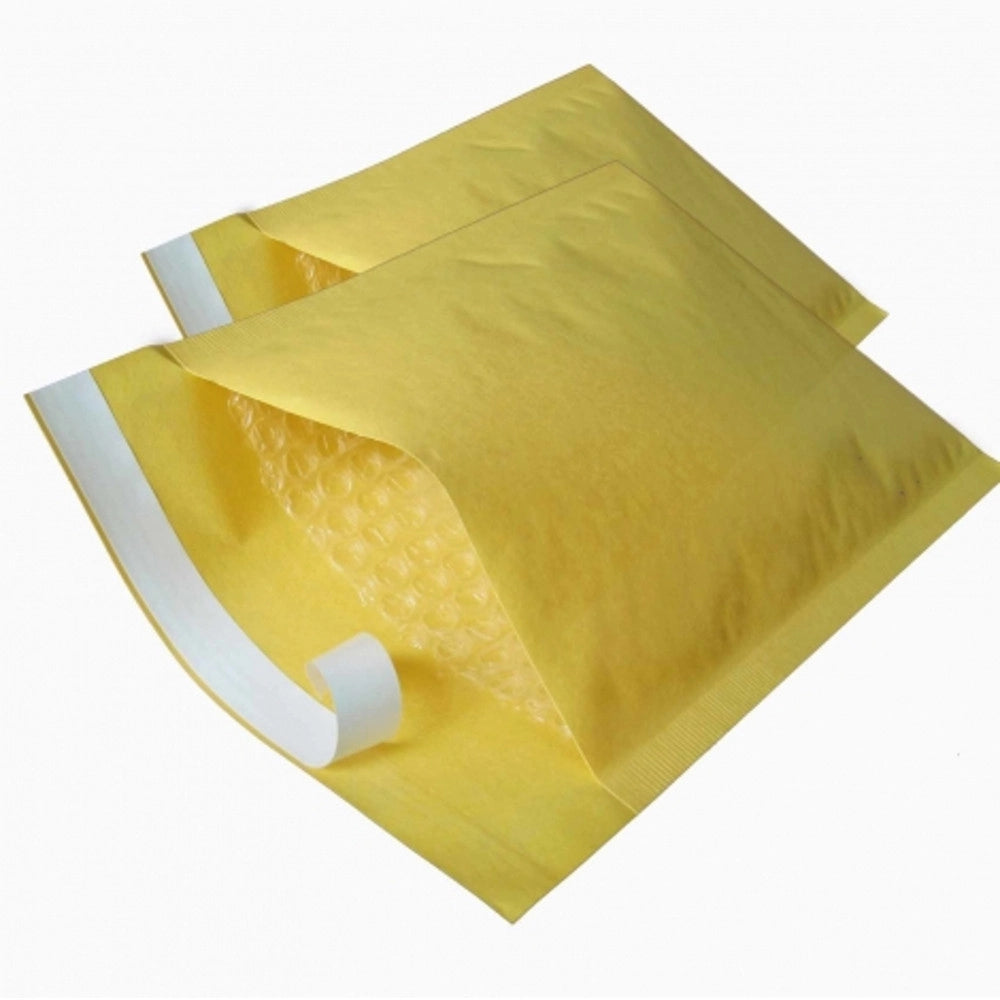 Trade Shop - Set 10 Pezzi Busta Gialla Da Lettere Imbottita 20x24 Cm Postali Pluriball -