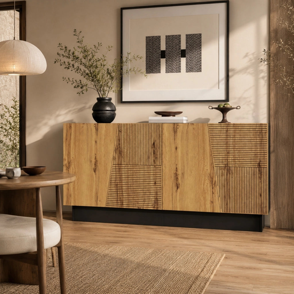 Sideboard moderno 160 cm con ampio spazio