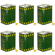 LATTA LATTINA PER OLIO D'OLIVA 3LT IN BANDA STAGNATA CON MANIGLIA E TAPPO ERMETICO 6PZ - 6 LATTINE