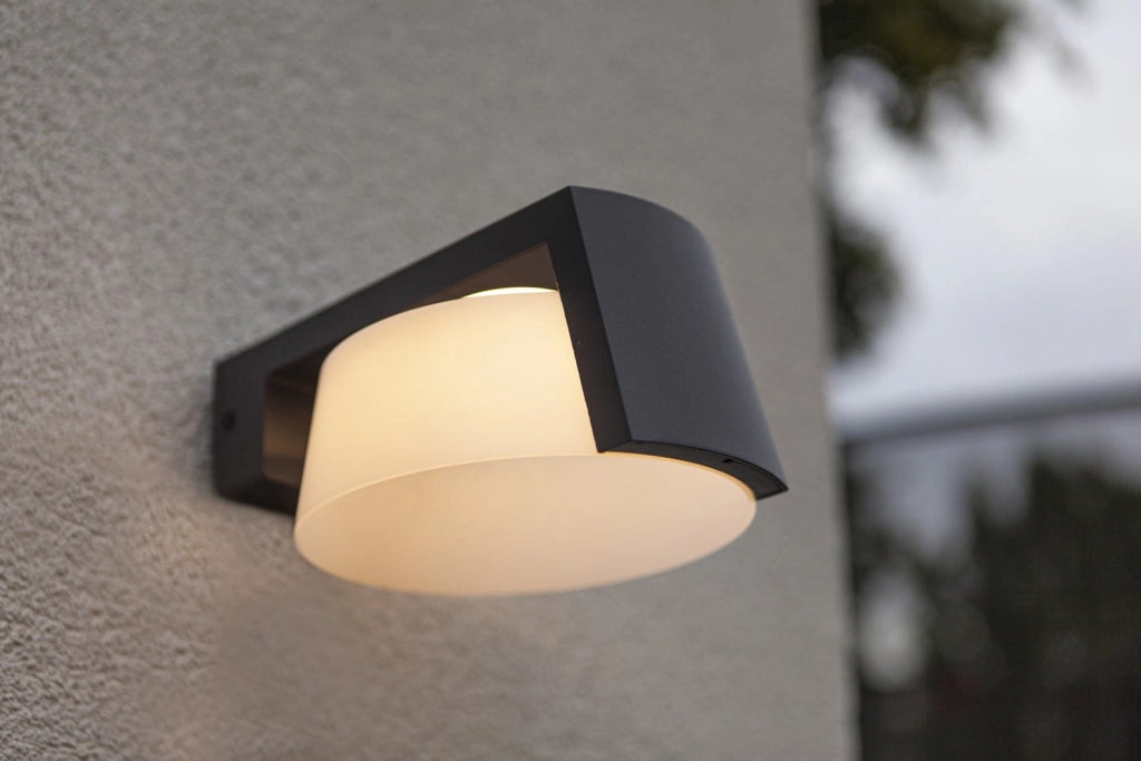 Applique esterna MOON grigia Lutec LED 11W 1000lm IP44