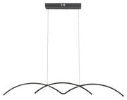 Lampada a sospensione LED Rabalux River nera 40W 4000K