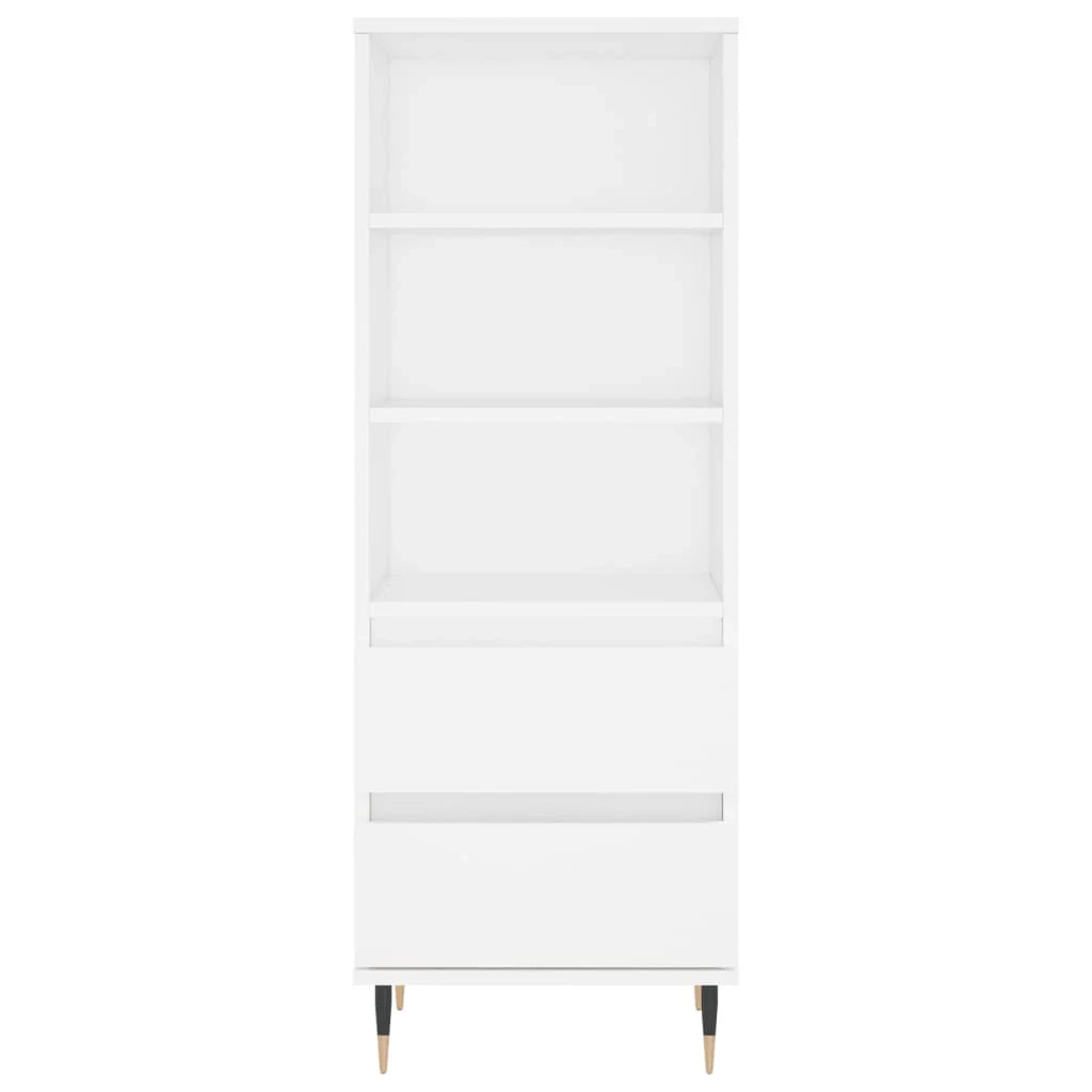 Buffet credenza cassettiera mobiletto mobile contenitore organizer cucina soggiorno salotto alto 40 x 36 x 110 cm legno ingegnerizzato bianco 02_0032445