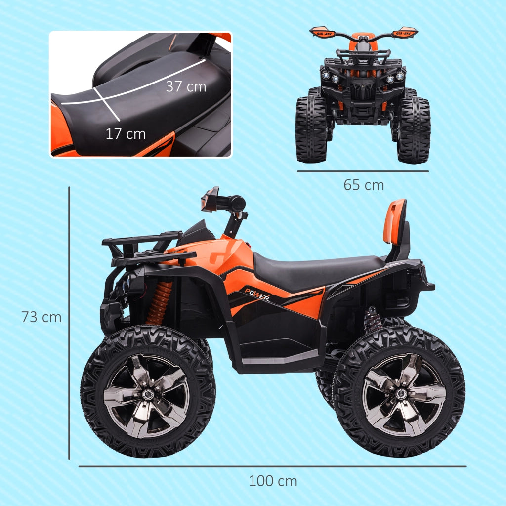 Veicolo elettrico per bambini 12V ¨C Xylo ¨C arancione, 3-8 km/h, luci LED, MP3, 3-5 anni