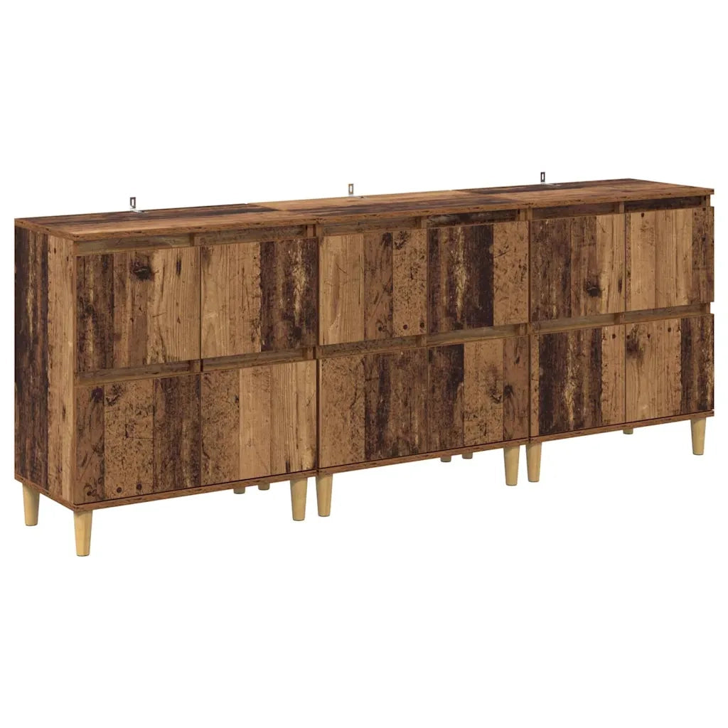 Sideboards 3 pcs Legno vecchio 60 x 35 x 70 cm 3415557