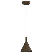 Lampada a sospensione Vins 1xGU10 marrone acciaio Luminex