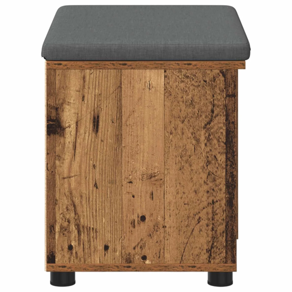 Panca per ingresso con cuscino-Sgabello-Panca da Corridoio Legno vecchio 60 x 38 x 46 cm 820507