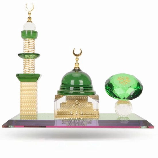 Decorazione Miniaturo per Moschea - Figurina in Cristallo - Ornamento Architettonico - Accessorio di Casa - Progetto Unico - Lavorazione Finissima - Decorazione Miniaturo