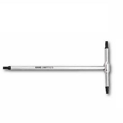 Usag 280 TTX Chiave a T Impronta Torx T25 Acciaio Cromo Vanadio Finitura Cromata