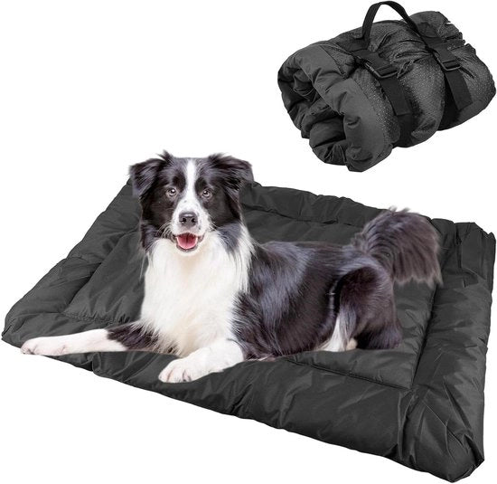Mattone impermeabile per cani 90 x 60 cm - Asciugabile coperta per viaggio per cani e gatti - Grigio
